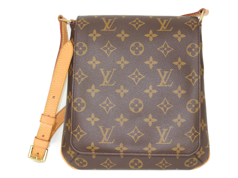 Louis Vuitton Shoulder Musette Monogram Brown Bag Salsa Brown